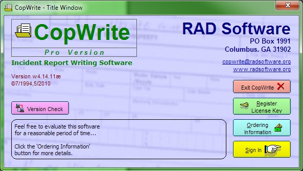 Click to view CopWrite 4.14.11 screenshot